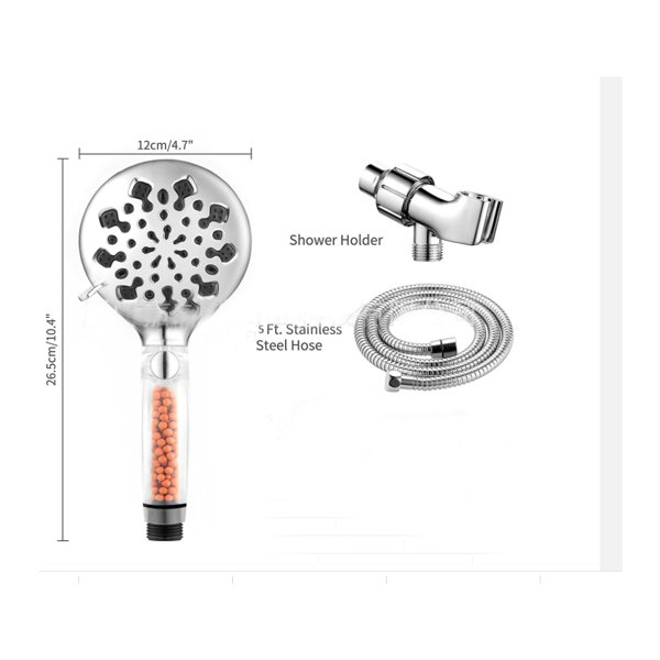 Norbi Filtered Shower Head, 9 Spray Modes High Pressure Shower Head